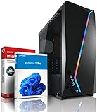 shinobee Ryzen 4-Thread Entry Gaming/Multimedia/Office Computer mit 3 Jahren Garantie! | AMD Ryzen Pro…