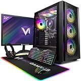 Vibox I-22 Gaming PC - 22" Monitor-Paket - Quad-Core AMD Ryzen 3200G Prozessor 4GHz - Radeon Vega 8-16GB…