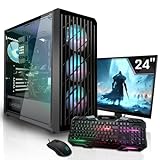 SYSTEMTREFF Gaming Komplett PC Set Intel Core i7-12700F 12x4.9GHz | Nvidia GeForce RTX 3060 12 GB DX12…
