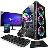 Vibox V-76 Gaming-PC - 24" Monitor-Paket - AMD Ryzen 5 4500 Processeur 4.1GHz - RTX 3060 12GB Grafikkarte…