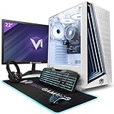 Vibox I-40 Gaming PC - 22" Monitor-Paket - Quad-Core AMD Ryzen 3200G Prozessor 4GHz - Radeon Vega 8-16GB…