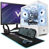 Vibox III-122 Gaming PC Set Komplett - Monitor 24 Zoll - Intel i7 8-Core 10700T Prozessor 4.8GHz - RTX…