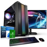 Kiebel Complete Gaming-PC-Komplettsystem (24", AMD Ryzen 5 AMD Ryzen 5 5500, RTX 3050, 16 GB RAM, 500…