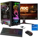 Hyrican Rockstar SET02449 Gaming-PC-Komplettsystem (27", Intel® Core i7 13700F, RTX 4060, 16 GB RAM,…