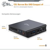 CSL Narro Box Ultra HD Compact v4 / 1000 GB / Win 11 Home Mini-PC (Intel® Celeron N4120, Intel® HD Graphics…