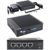 MiniPC.de MPC-4LAN-N3700 MiniPC (Intel Pentium N3700, 4x Intel I225-V 2.5GbE LAN Mini-PC