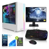 Megaport Ryzen 5 Business Windows Computer mit Monitor All in One Office Home Business-PC (AMD Ryzen…