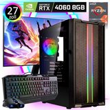 Meinpc Ryzen 7 RTX 4060 Set Gaming-PC-Komplettsystem (27,00", AMD Ryzen 7 5700X, Nvidia GeForce RTX…