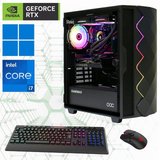 GAMEMAX Gaming-PC (Intel® Core i7 14700KF, RTX 4070 Ti Super, 32 GB RAM, 2000 GB SSD, Wasserkühlung,…
